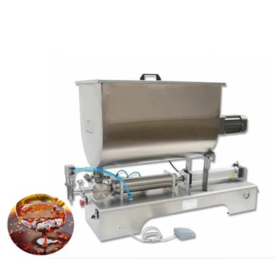 آلة تعبئة صلصة الخلط الأفقية على شكل حرف U